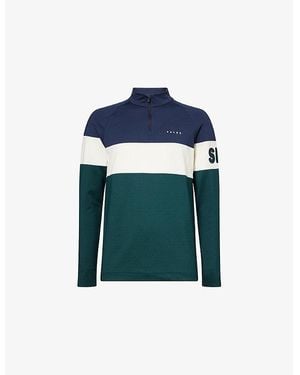 FALKE Ergonomic Sport System High-Neck Stretch-Woven Top - Blue