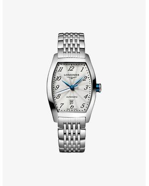 Longines L2.142.4.73.6 Evidenza Tonneau Stainless-Steel Automatic Watch - Metallic