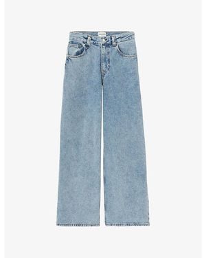 Claudie Pierlot Wide-Leg Denim Jeans - Blue