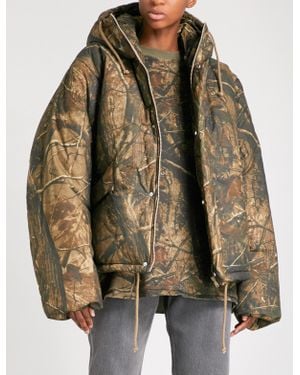 Yeezy Season 5 Oversized Boiled-wool Puffer Jacket - Brown