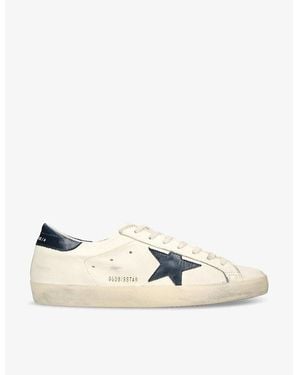 Golden Goose Super-Star Leather Low-Top Trainers - Natural