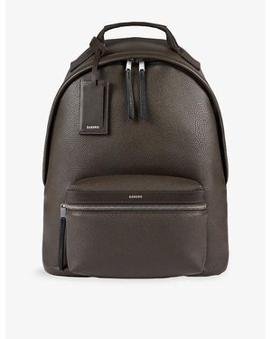 Sandro Padded Shoulder-Strap Coated-Canvas Backpack - Multicolour