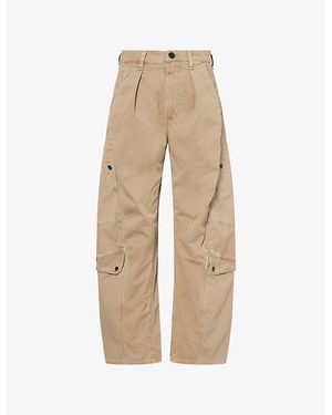 Citizens of Humanity Flight Baggy-Leg Cotton Trousers - Natural