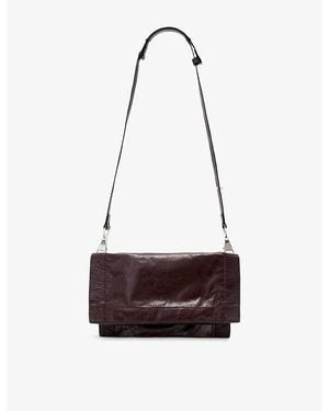 AllSaints Lutece Small Leather Cross-Body Bag - Red