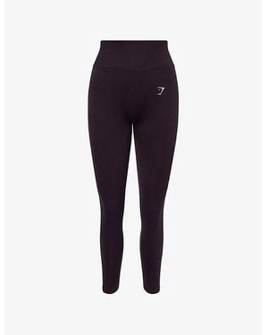 GYMSHARK Lift Seamless Stretch-Woven Leggings - Blue