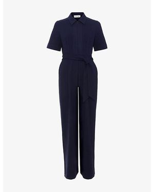 Phase Eight Tabitha Wide-Leg Woven Jumpsuit - Blue