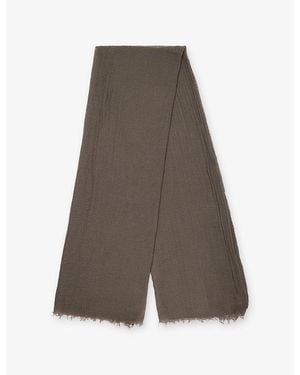 Rick Owens Giglio Wool And Cashmere Scarf - Gray