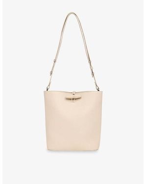 Whistles Cleo Leather Bucket Bag - White