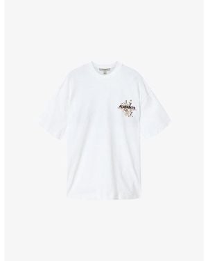 AllSaints Valen Etta Graphic-Print Cotton T-Shirt - White