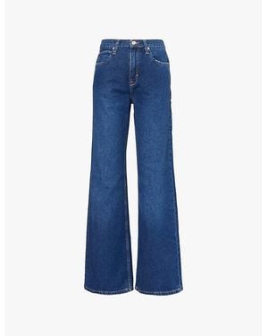 Free People Tinsley Relaxed-Fit High-Rise Denim Jeans - Blue