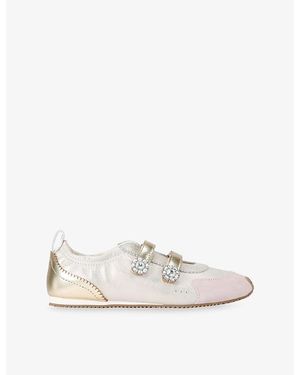 Kurt Geiger Islington Leather Ballet Flats - White