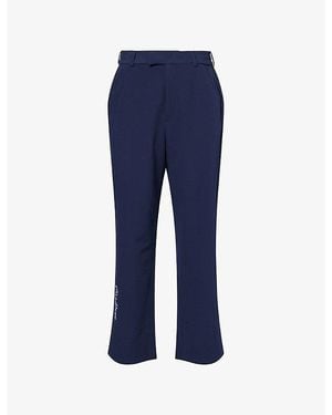 Malbon Magnolia Coolcore Straight-Leg Stretch-Woven Trousers - Blue