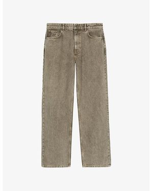 The Kooples Straight-Leg Regular-Fit Denim Jeans - Gray