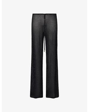 Cheap Monday Belize Wide-Leg Knitted Pants - Black