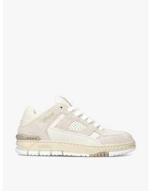 Axel Arigato Area Lo Brushed-Suede And Leather Low-Top Trainers - White