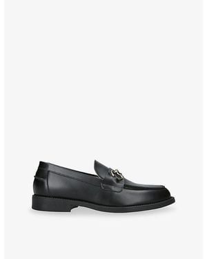 Duke & Dexter Wilde Horsebit Leather Penny Loafers - Black