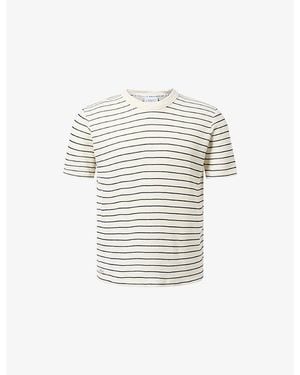 Percival Ernie Waffle-Knit Cotton T-Shirt - White