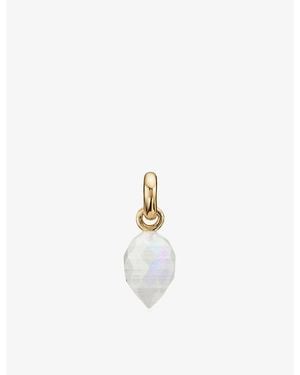 Monica Vinader Fifi 18Ct-Plated Vermeil And Pendant Charm - White