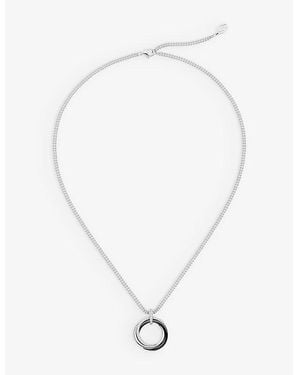 Cartier Trinity 18Ct- Ceramic And 0.35Ct Brilliant-Cut Diamond Pendant Necklace - White