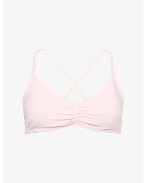 WE Are Tala Sculpt Seamless Ruched Cross Back Sports Bra - Pink