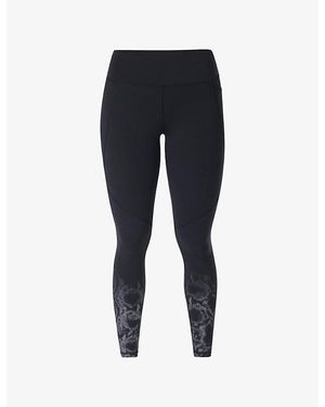 Sweaty Betty Power Reflective Stretch-Woven Workout Leggings - Black