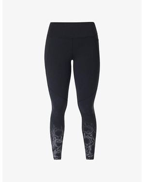 Sweaty Betty Power Reflective Stretch-Woven Workout Leggings - Black