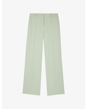 The Kooples Straight-Leg Tailored Woven Trousers - Green