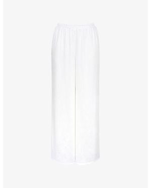 House Of Cb Alexa Wide-Leg Woven Trousers - White