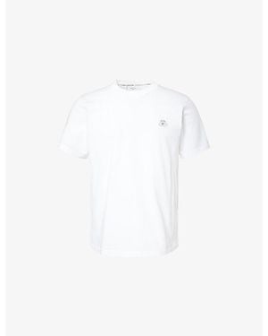 Percival Pe Flat Embroidered T Shirt - White