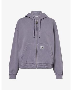 Carhartt Hoggard Hooded Cotton-Jersey Jacket - Purple