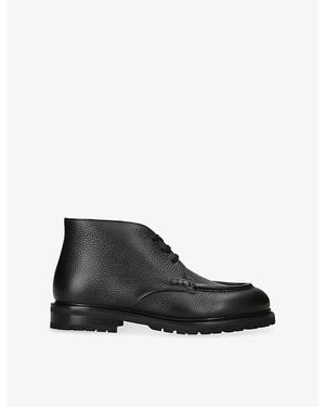Morjas The Moc Toe Leather Chukka Boots - Black