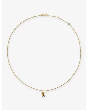 Monica Vinader Fragments Small 18Ct-Plated Vermeil Sterling- Pendant Necklace - Metallic