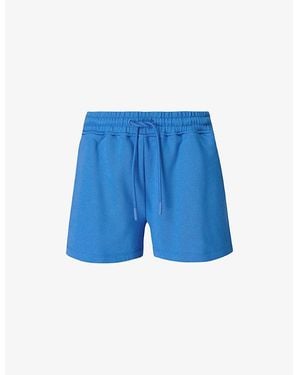 Sweaty Betty Revive Boxy Cotton-Blend Shorts - Blue