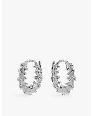 Shaun Leane Serpents Mini Sterling- Hoop Earrings - Metallic