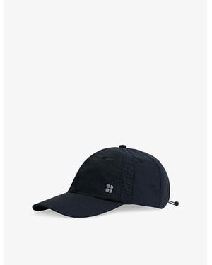 Sweaty Betty Swiftie Pace Logo-Badge Woven Baseball Cap - Blue