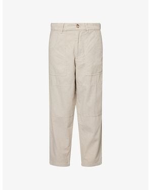 Barbour Patch-Pocket Straight-Leg Linen And Cotton Pants - Natural