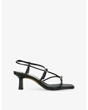 Dolce Vita Mylee Leather Heeled Sandals - Black