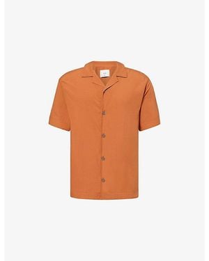 CHE Valbonne Short-Sleeve Woven Shirt - Orange