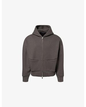 Seventh V2 Panelled Cotton-Blend Hoody - Brown