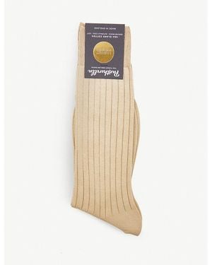 Pantherella Sea Island Cotton Socks - White