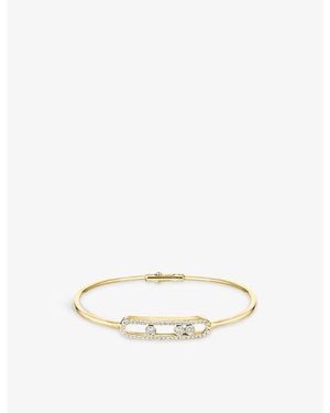 Messika Move Classique 18Ct And 0.56Ct Diamond Bangle - Natural