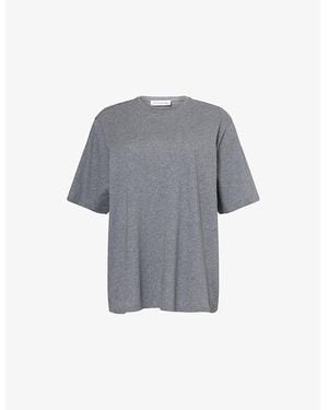 Frankie Shop Harper Soft Cotton-Jersey T-Shirt - Gray