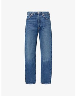 Agolde 90's Straight-Leg Denim Jeans - Blue