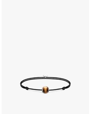 Thomas Sabo Karma Secret 925 Sterling- And Tigers-Eye Beaded Bracelet - White