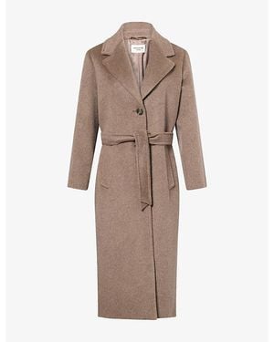 Weekend by Maxmara Brushed Wool-Blend Coat - Brown