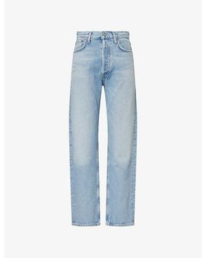 Agolde 90's Pinch-Waist Denim Jeans - Blue