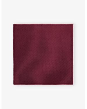 Cartier C De Wool And Silk Shawl - Purple