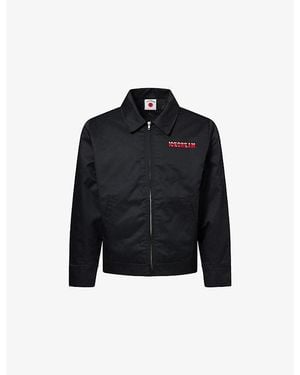 ICECREAM Drippy Quilted Work Woven Jacket - Black