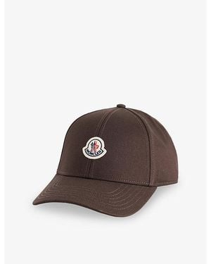 Moncler Gabardine Cotton Baseball Cap - Brown