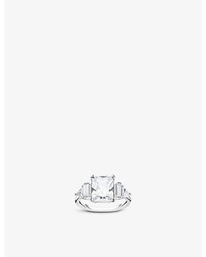 Thomas Sabo Magic Stones Sterling- And Zirconia Cocktail Ring - White